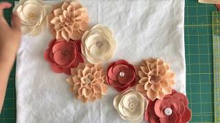 DIY Felt Flower Tutorial [upl. by Buckley459]