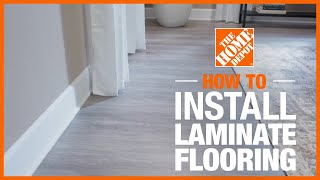 How to Install Laminate Flooring  The Home Depot [upl. by Reyaht900]