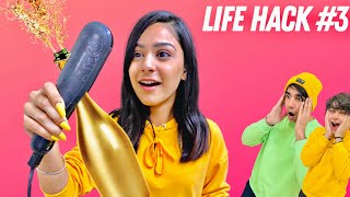 TRYING LIFE HACKS WITH MY BROTHER amp SISTER UNLIMITED PART 4  Rimorav Vlogs [upl. by Nirag]