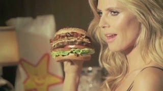 Heidi Klums Carls Jrs commercial [upl. by Sirama]