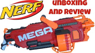 Nerf NStrike MEGA Mastodon Unboxing and Review [upl. by Ardnik]