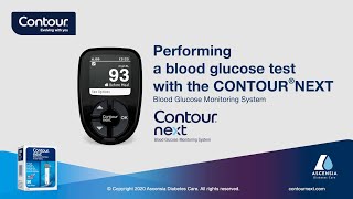 How to perform a blood glucose test  CONTOUR NEXT  mgdL  United States enUS [upl. by Allissa]