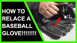 How To Relace A Baseball Glove THE RIGHT WAY [upl. by Gilpin]