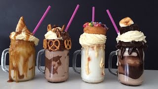 EXTREME MILKSHAKE RECIPES How To Cook That Ann Reardon FREAKSHAKES [upl. by Adigirb]