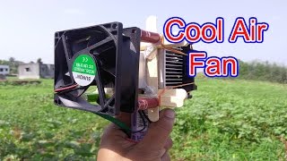 Cool air fan using peltier  How to make [upl. by Leahcimnhoj]