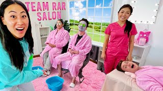 I BUILT A BEAUTY SALON AT THE TEAM RAR HOUSE [upl. by Yelahs856]