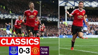 Classics 1516  Everton 03 Manchester United  Premier League [upl. by Ethelind920]