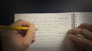 Solving Cryptograms 1  ASMR [upl. by Stearn]