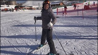 Beginner ski lesson 1 with Deb Armstrong intro equipment and movement [upl. by Chalmers]