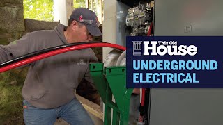 How to Lay Electrical Cable Underground  This Old House [upl. by Hasin901]