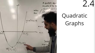 Edexcel AS Level Maths  24 Quadratic Graphs [upl. by Rustie]