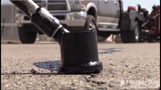 Hot Applied Asphalt Crack Repair [upl. by Etnaihc]