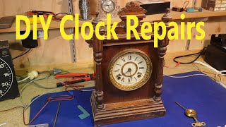 How to fix an antique mantel clock Service amp lubricating an overwound movement DIY Ansonia repairs [upl. by Madel768]