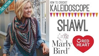 How to Crochet Kaleidoscope Shawl Right Handed [upl. by Malarkey]