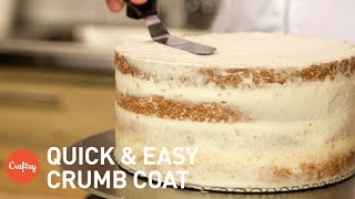 How to crumb coat a cake  Buttercream Tutorial with Erica OBrien [upl. by Trumaine611]