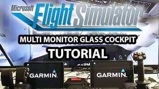 Glass cockpit on 2 iPads in Flight Simulator 2020 tutorial [upl. by Norbel]