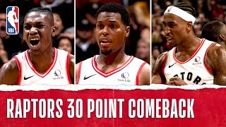 Raptors Complete Largest Comeback in FranchiseHistory [upl. by Anialram982]