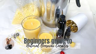 Beginners guide to Beeswax candle making candlemaking [upl. by Colner]