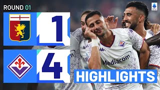 GenoaFiorentina 14  Viola Score Four Goals amp Highlights  Serie A 202324 [upl. by Elo]