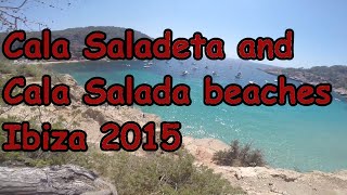 Cala Saladeta and cala salada beaches Ibiza 2015 [upl. by Leboff]