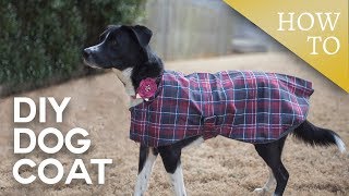 DIY Dog Coat  SewALong [upl. by Ynohtnacram]