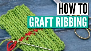 How to graft 2x2 ribbing  step by step tutorial [upl. by Ardine]