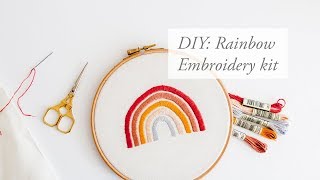 DIY  Regenboog Borduur kit [upl. by Peppy]