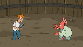 Fry fights Zoidberg [upl. by Eilloh172]