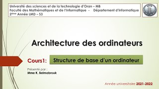 AO Cours1 L2 Informatique [upl. by Ailsa]