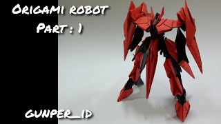 origamirobotorigamikirigami origami robot part  1 [upl. by Aihsia413]