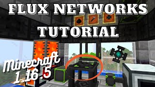 Flux Networks Tutorial  Minecraft 1165 [upl. by Haelam925]