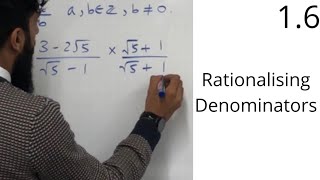 Edexcel AS Maths  16 Rationalising Denominators [upl. by Asi]