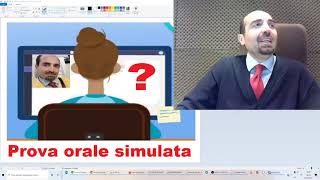 Prova orale del concorso simulato  diretta Youtube PARTE 1 632021 [upl. by Aiekat]