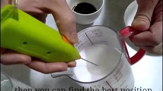 How To Make Latte Art with Mini Milk Frother [upl. by Enidualc]