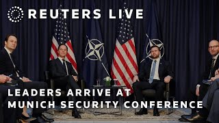 LIVE Leaders arrive at Munich Security Conference  REUTERS [upl. by Bessie415]