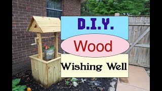 DIY Wood Wishing Well [upl. by Calise]