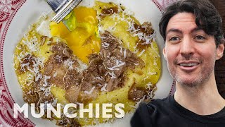 Egg Yolk Raviolo with Truffles  How To [upl. by Brok]