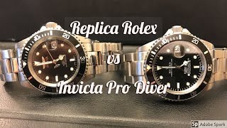 Replica vs Invicta Pro Diver [upl. by Beora752]