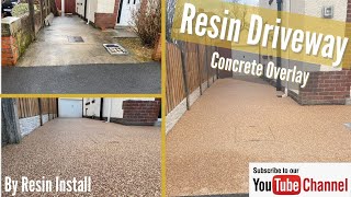 Resin Driveway Concrete Overlay By Resin Install [upl. by Osher550]