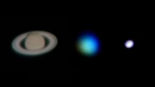 Live Footage Of Saturn Uranus amp Neptune Through My Telescope [upl. by Jamill]