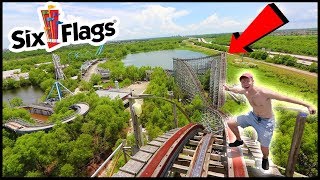 EXPLORING ABANDONED SIX FLAGS [upl. by Vatsug]