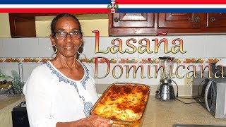 Receta Lasaña Estilo Dominicana  Cocinando con Yolanda [upl. by Lalla]