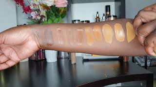 Loreal Infallible 24 Hour Fresh Wear Foundation Swatches Dark to Medium Shades [upl. by Steck528]