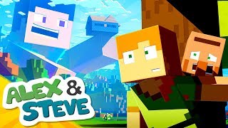 GIANT STEVE  Alex and Steve Life Minecraft Animation [upl. by Digdirb]