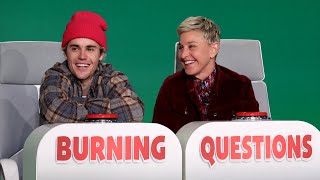 Justin Bieber Answers Ellen’s ‘Burning Questions’ [upl. by Nariko220]