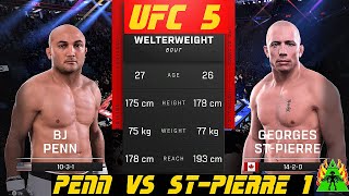 UFC 5  PENN VS GSP 1 [upl. by Labaw150]