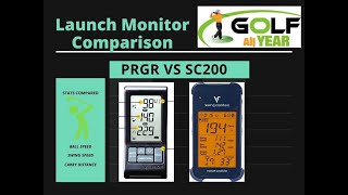 Launch Monitor Comparison  PRGR vs Swing Caddie 200 [upl. by Ona450]