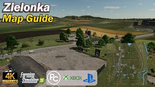 Zielonka  Map Guide  Farming Simulator 25 [upl. by Attaynek681]