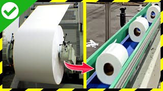 Como se HACE el PAPEL HIGIÉNICO🧻MILLONES de ROLLOS de PAPEL HIGIÉNICO  Fabricando Papel higiénico [upl. by Dowlen]