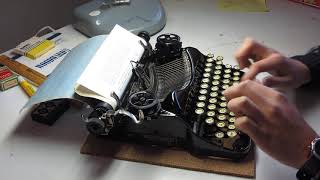 1927 Corona 4 Portable Typewriter  Typing Test [upl. by Mikes625]